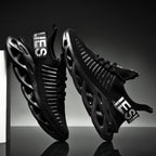 Men's Luxury Sneakers Autumn Mens Casual Shoes Lace-Up Breathable Light Running Tenis Shoes Modern Sneakers Breathable Black Trendy Sneakers