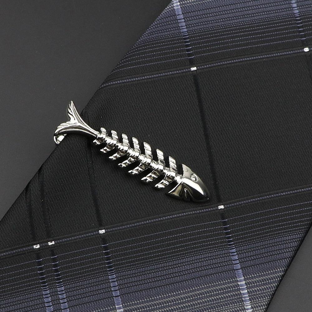 Men's Metal Tie Clip Vintage Unique Shape Bright Stainless Steel Necktie Clasp Gentleman's Party Luxury Tie Bars Clips Wedding Luxury Design Accessories For Men Stevvex