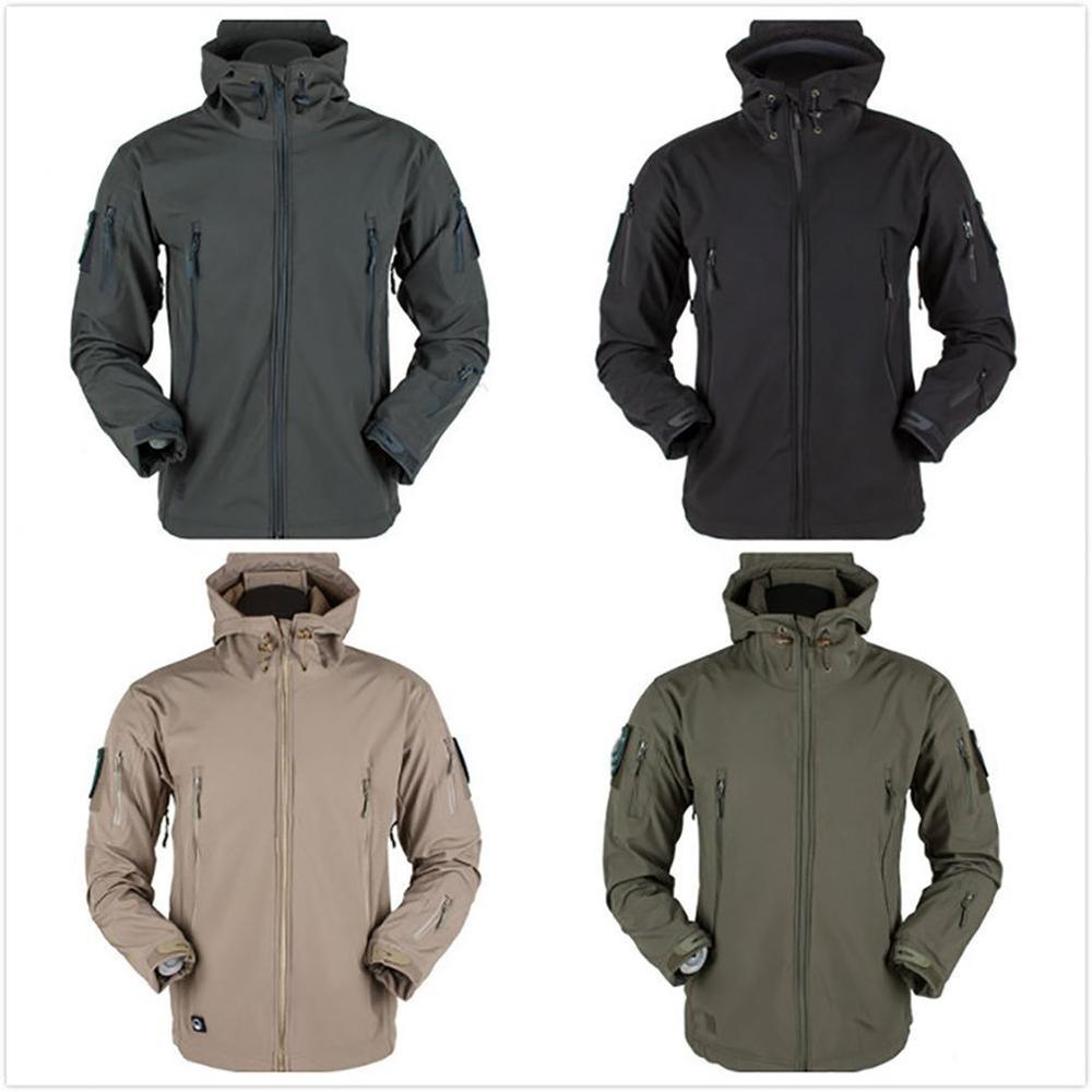 Men's Outdoor Soft Fleece Jacket Men's And Women's Jacket Unique Jackets For Men Windproof  Waterproof Breathable Jacket Thermal Hooded Tactical Jacket Outdoor Camouflage Fleece Hooded Coat Stevvex