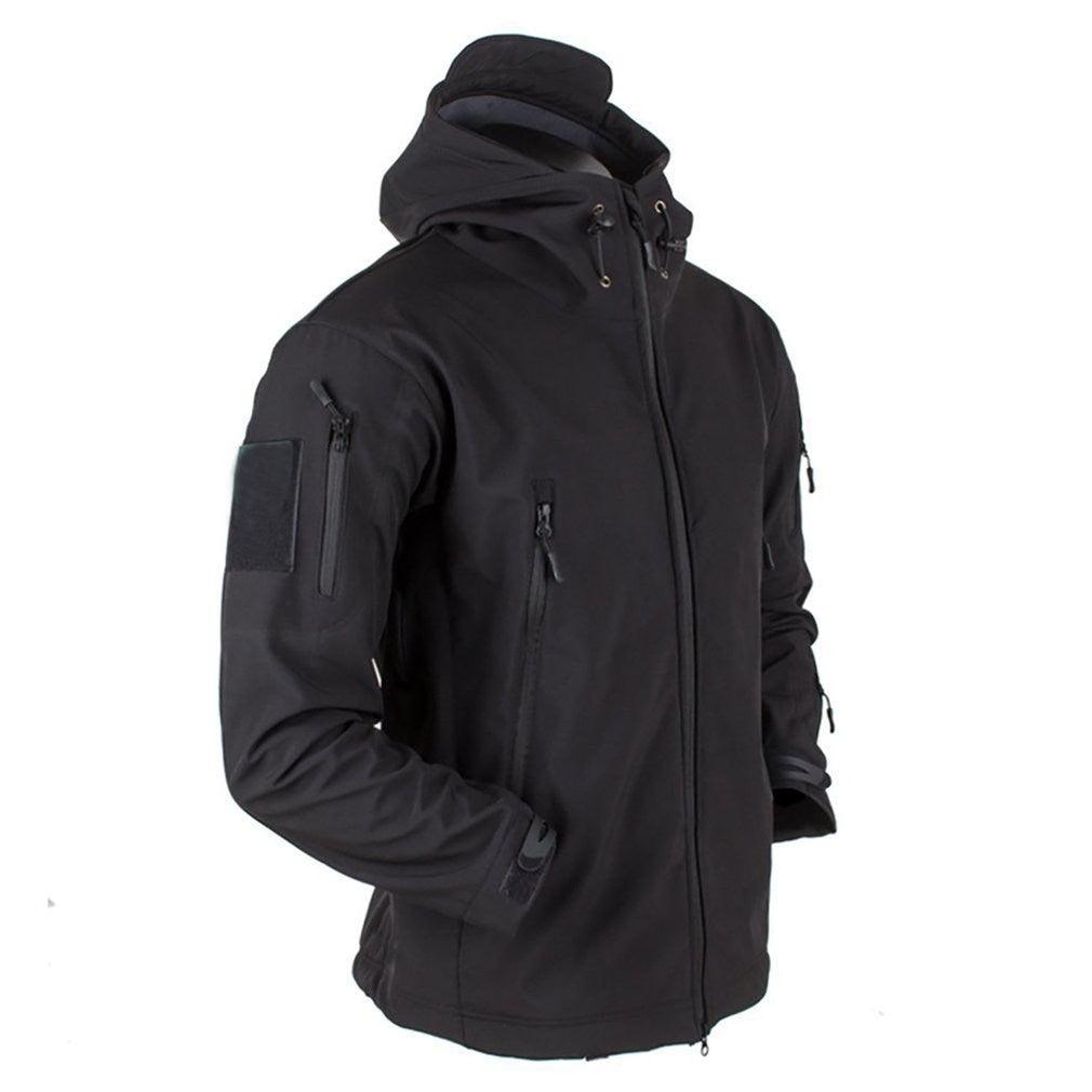 Men's Outdoor Soft Fleece Jacket Men's And Women's Jacket Unique Jackets For Men Windproof  Waterproof Breathable Jacket Thermal Hooded Tactical Jacket Outdoor Camouflage Fleece Hooded Coat Stevvex