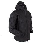 Men's Outdoor Soft Fleece Jacket Men's And Women's Jacket Unique Jackets For Men Windproof  Waterproof Breathable Jacket Thermal Hooded Tactical Jacket Outdoor Camouflage Fleece Hooded Coat Stevvex