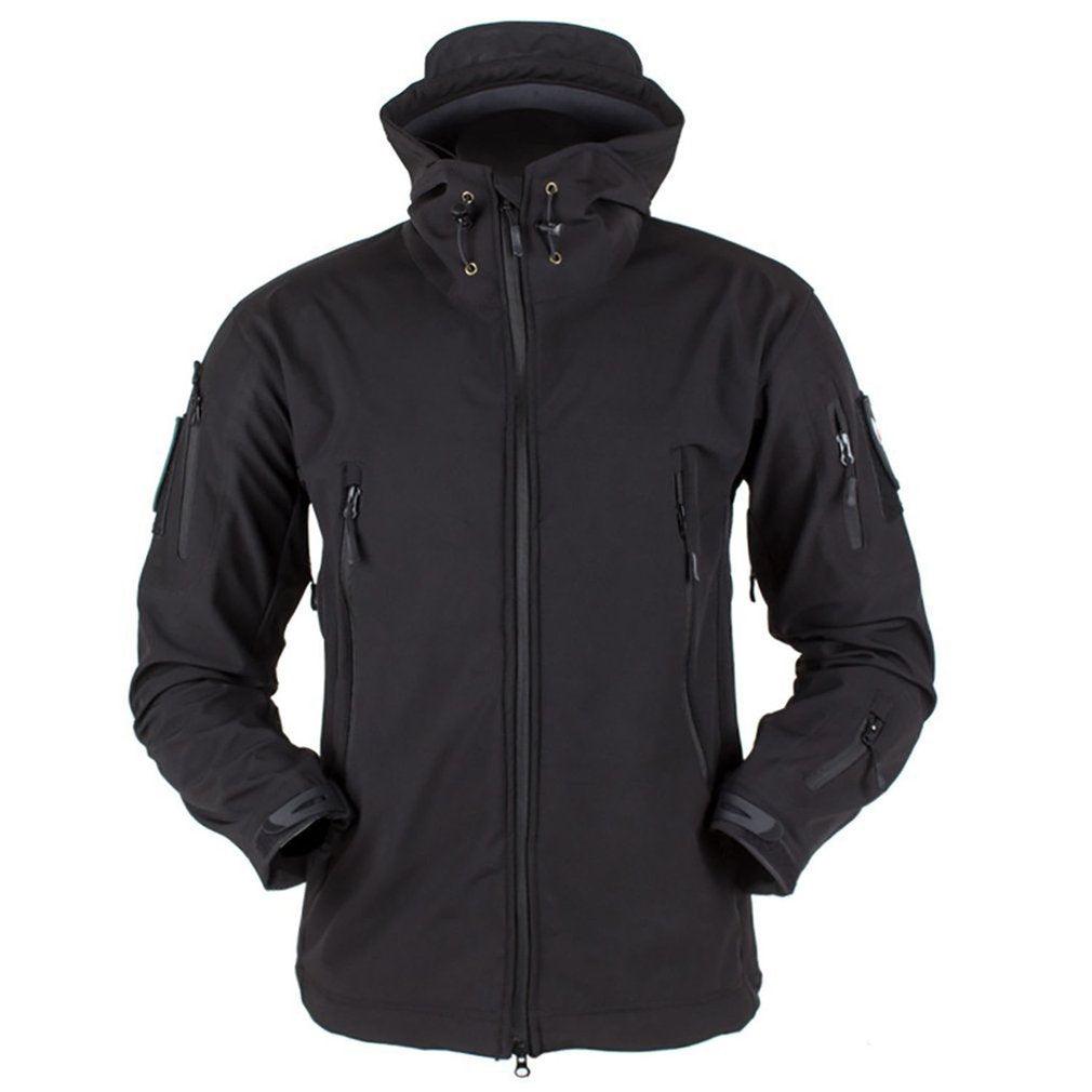Men's Outdoor Soft Fleece Jacket Men's And Women's Jacket Unique Jackets For Men Windproof  Waterproof Breathable Jacket Thermal Hooded Tactical Jacket Outdoor Camouflage Fleece Hooded Coat Stevvex
