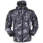 Men's Outdoor Soft Fleece Jacket Men's And Women's Jacket Unique Jackets For Men Windproof  Waterproof Breathable Jacket Thermal Hooded Tactical Jacket Outdoor Camouflage Fleece Hooded Coat Stevvex