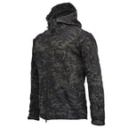 Men's Outdoor Soft Fleece Jacket Men's And Women's Jacket Unique Jackets For Men Windproof  Waterproof Breathable Jacket Thermal Hooded Tactical Jacket Outdoor Camouflage Fleece Hooded Coat Stevvex