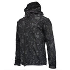 Men's Outdoor Soft Fleece Jacket Men's And Women's Jacket Unique Jackets For Men Windproof  Waterproof Breathable Jacket Thermal Hooded Tactical Jacket Outdoor Camouflage Fleece Hooded Coat Stevvex