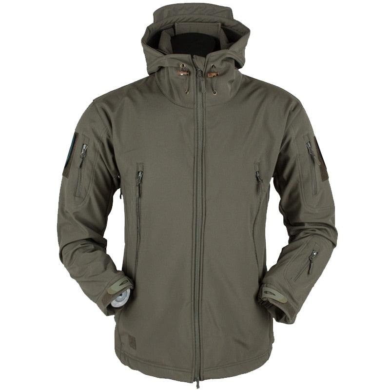 Men's Outdoor Soft Fleece Jacket Men's And Women's Jacket Unique Jackets For Men Windproof  Waterproof Breathable Jacket Thermal Hooded Tactical Jacket Outdoor Camouflage Fleece Hooded Coat Stevvex