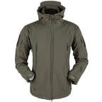 Men's Outdoor Soft Fleece Jacket Men's And Women's Jacket Unique Jackets For Men Windproof  Waterproof Breathable Jacket Thermal Hooded Tactical Jacket Outdoor Camouflage Fleece Hooded Coat Stevvex