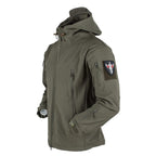 Men's Outdoor Soft Fleece Jacket Men's And Women's Jacket Unique Jackets For Men Windproof  Waterproof Breathable Jacket Thermal Hooded Tactical Jacket Outdoor Camouflage Fleece Hooded Coat Stevvex