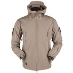 Men's Outdoor Soft Fleece Jacket Men's And Women's Jacket Unique Jackets For Men Windproof  Waterproof Breathable Jacket Thermal Hooded Tactical Jacket Outdoor Camouflage Fleece Hooded Coat Stevvex