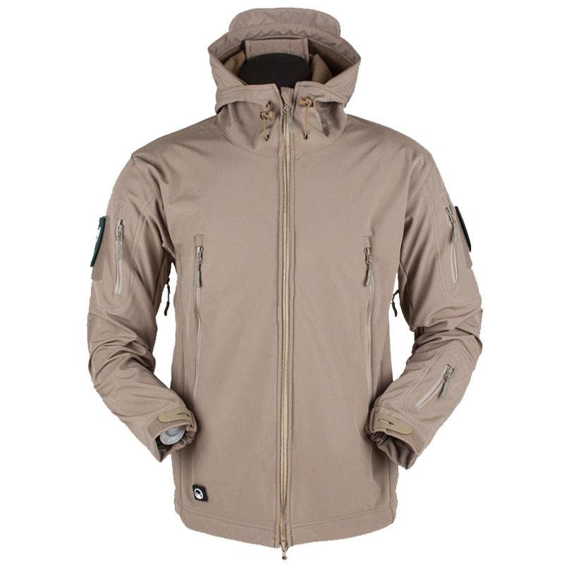 Men's Outdoor Soft Fleece Jacket Men's And Women's Jacket Unique Jackets For Men Windproof  Waterproof Breathable Jacket Thermal Hooded Tactical Jacket Outdoor Camouflage Fleece Hooded Coat Stevvex