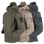 Men's Outdoor Soft Fleece Jacket Men's And Women's Jacket Unique Jackets For Men Windproof  Waterproof Breathable Jacket Thermal Hooded Tactical Jacket Outdoor Camouflage Fleece Hooded Coat Stevvex