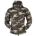 Men's Outdoor Soft Fleece Jacket Men's And Women's Jacket Unique Jackets For Men Windproof  Waterproof Breathable Jacket Thermal Hooded Tactical Jacket Outdoor Camouflage Fleece Hooded Coat Stevvex