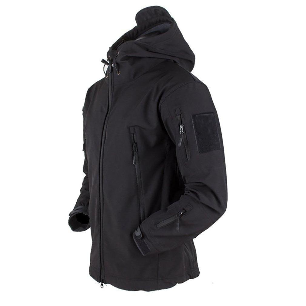 Men's Outdoor Soft Fleece Jacket Men's And Women's Jacket Unique Jackets For Men Windproof  Waterproof Breathable Jacket Thermal Hooded Tactical Jacket Outdoor Camouflage Fleece Hooded Coat Stevvex