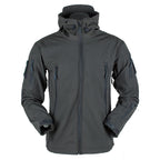 Men's Outdoor Soft Fleece Jacket Men's And Women's Jacket Unique Jackets For Men Windproof  Waterproof Breathable Jacket Thermal Hooded Tactical Jacket Outdoor Camouflage Fleece Hooded Coat Stevvex