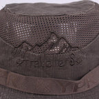 Men's Outdoor Traveling Cap Summer Mesh Breathable Retro Cotton Bucket Hat Unisex Adult High Quality Hat Jungle Fishing Hats Novelty Dad's Beach Cap Bucket Hat For Fishing Summer Adjustable Hat Stevvex