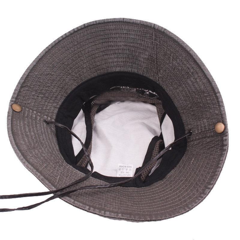 Men's Outdoor Traveling Cap Summer Mesh Breathable Retro Cotton Bucket Hat Unisex Adult High Quality Hat Jungle Fishing Hats Novelty Dad's Beach Cap Bucket Hat For Fishing Summer Adjustable Hat Stevvex