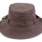 Men's Outdoor Traveling Cap Summer Mesh Breathable Retro Cotton Bucket Hat Unisex Adult High Quality Hat Jungle Fishing Hats Novelty Dad's Beach Cap Bucket Hat For Fishing Summer Adjustable Hat Stevvex