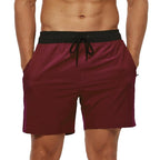 Men's Stretch Swim Trunks Quick Dry Beach Shorts With Zipper Pockets and Mesh Lining  Men's Swim Trunks Quick Dry Beach Shorts with Pockets Swimsuits for Men Stevvex