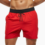 Men's Stretch Swim Trunks Quick Dry Beach Shorts With Zipper Pockets and Mesh Lining  Men's Swim Trunks Quick Dry Beach Shorts with Pockets Swimsuits for Men Stevvex