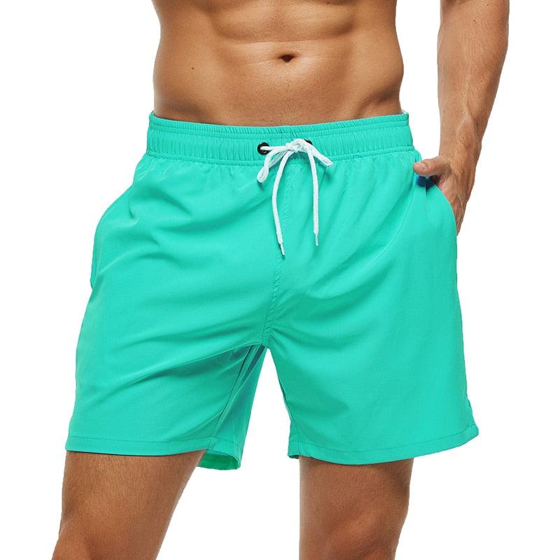 Men's Stretch Swim Trunks Quick Dry Beach Shorts With Zipper Pockets and Mesh Lining  Men's Swim Trunks Quick Dry Beach Shorts with Pockets Swimsuits for Men Stevvex