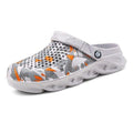 Men's Summer Hole Shoes Rubber Soft-Soled Garden Shoes Outdoor Non-Slip Camouflage Sandals Clogs Garden Shoes Unisex Yard Slip On Shoes For Men Stevvex