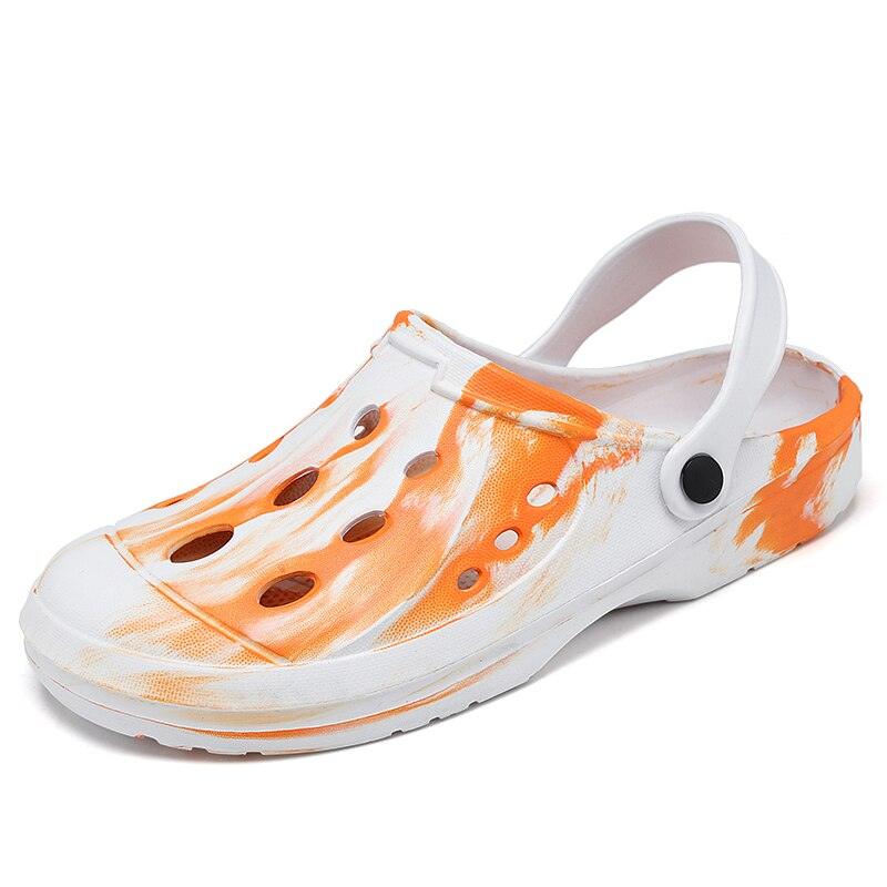 Men's Summer Hole Shoes Soft Rubber Lightweight Garden Clogs Couples Arch Support Clogs Garden Shoes Slip-on Outdoor Beach Slippers Mixed Colors Sandals Stevvex