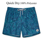 Men's Swim Shorts Quick Dry Beach Board Shorts with Mesh Lining New Summer Swimwear Surfing Swim Trunks for Men Men's Shorts Athletic Shorts Men's Spring and Summer Street Leisure Sports Drawstring Men's Short Stevvex