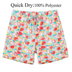 Men's Swim Shorts Quick Dry Beach Board Shorts with Mesh Lining New Summer Swimwear Surfing Swim Trunks for Men Men's Shorts Athletic Shorts Men's Spring and Summer Street Leisure Sports Drawstring Men's Short Stevvex