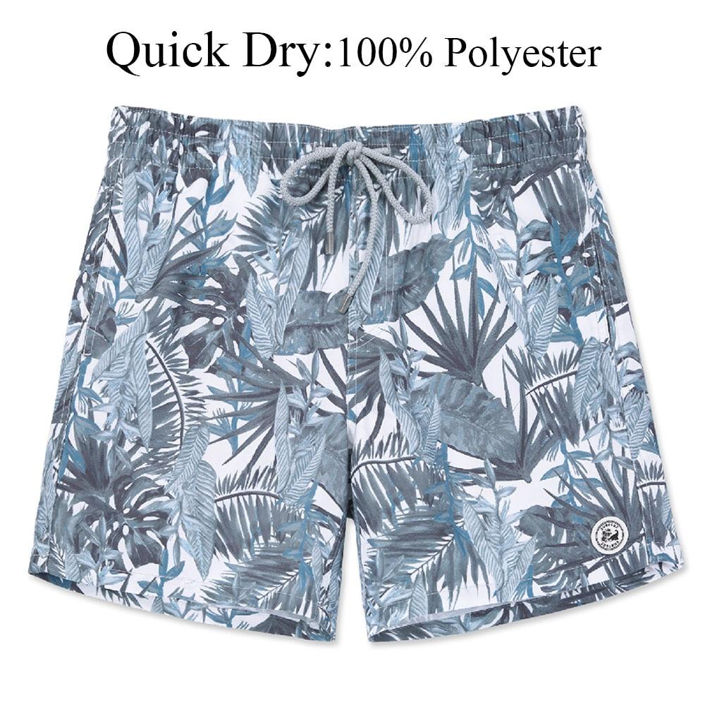 Men's Swim Shorts Quick Dry Beach Board Shorts with Mesh Lining New Summer Swimwear Surfing Swim Trunks for Men Men's Shorts Athletic Shorts Men's Spring and Summer Street Leisure Sports Drawstring Men's Short Stevvex