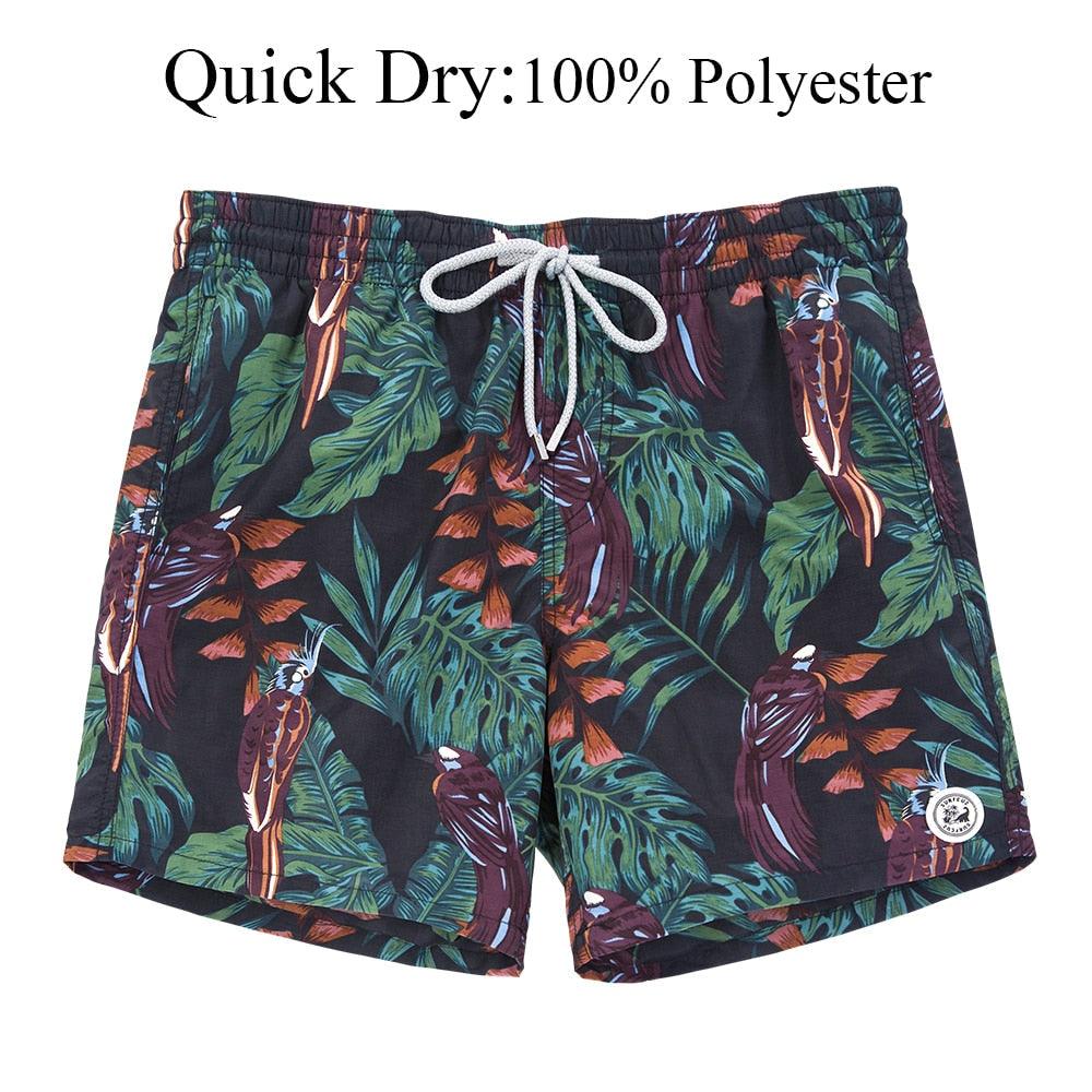 Men's Swim Shorts Quick Dry Beach Board Shorts with Mesh Lining New Summer Swimwear Surfing Swim Trunks for Men Men's Shorts Athletic Shorts Men's Spring and Summer Street Leisure Sports Drawstring Men's Short Stevvex
