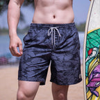 Men's Swim Shorts Quick Dry Beach Board Shorts with Mesh Lining New Summer Swimwear Surfing Swim Trunks for Men Men's Shorts Athletic Shorts Men's Spring and Summer Street Leisure Sports Drawstring Men's Short Stevvex