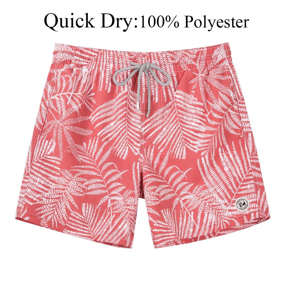 Men's Swim Shorts Quick Dry Beach Board Shorts with Mesh Lining New Summer Swimwear Surfing Swim Trunks for Men Men's Shorts Athletic Shorts Men's Spring and Summer Street Leisure Sports Drawstring Men's Short Stevvex
