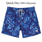 Men's Swim Shorts Quick Dry Beach Board Shorts with Mesh Lining New Summer Swimwear Surfing Swim Trunks for Men Men's Shorts Athletic Shorts Men's Spring and Summer Street Leisure Sports Drawstring Men's Short Stevvex