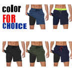 Men's Swimming Trunks with Compression Liner 2 in 1 Quick-Dry Gym Sports Shorts Swim Shorts with Pockets  Beach Swimming Trunks Quick Dry Swim Shorts with Pockets Stevvex