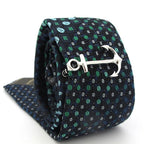 Men's Tie Clips Unique Designs Anchor Tie Pins Thick Metal Silver Creative Modern Tie Clip Men's Clothing Accessories Tie Clip Classic Arrow Clips For Men Stevvex