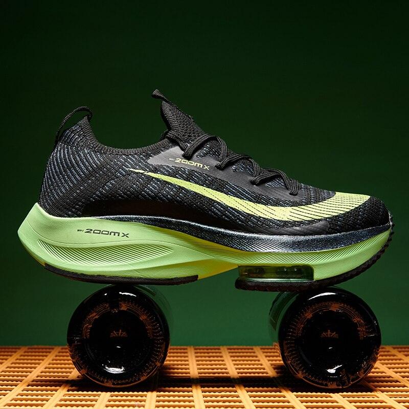 Men's Training Sports Lightweight Orange Sneakers Air Cushion Mesh Tennis Sports Shoes Outdoor Non-Slip Wear-Resistant Casual Shoes Running Walking Athletic Mens Basketball Sneakers Stevvex