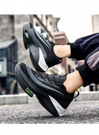 Men's Training Sports Lightweight Orange Sneakers Air Cushion Mesh Tennis Sports Shoes Outdoor Non-Slip Wear-Resistant Casual Shoes Running Walking Athletic Mens Basketball Sneakers Stevvex