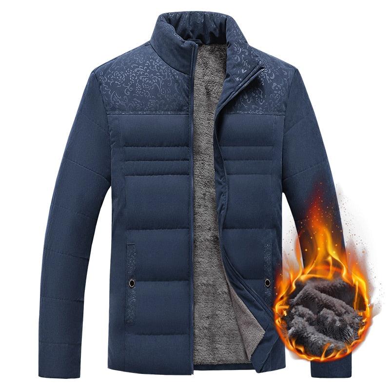 Men's Warm Winter Jacket Men's Casual Jacket Spring Autumn Fashion Jacket Comfortable Warm Thick Padded Jacket For Men Outdoor Adventure Jacket Stevvex