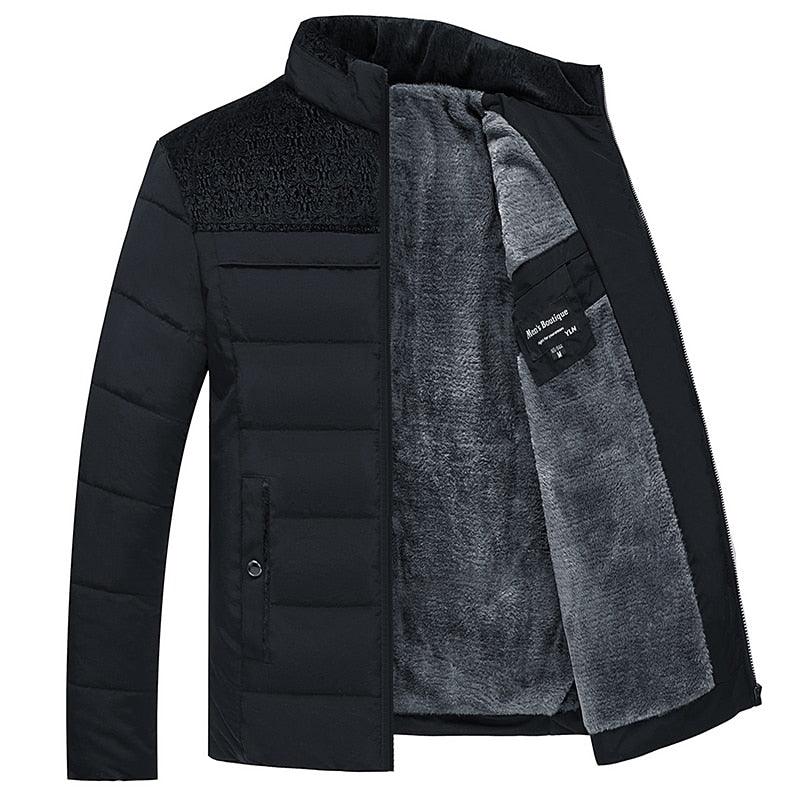 Men's Warm Winter Jacket Men's Casual Jacket Spring Autumn Fashion Jacket Comfortable Warm Thick Padded Jacket For Men Outdoor Adventure Jacket Stevvex