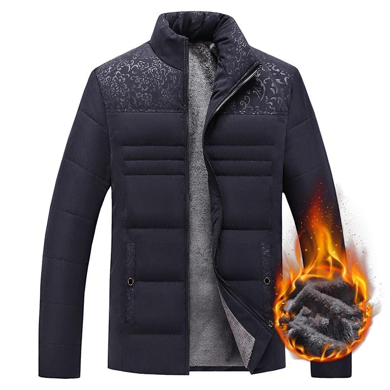 Men's Warm Winter Jacket Men's Casual Jacket Spring Autumn Fashion Jacket Comfortable Warm Thick Padded Jacket For Men Outdoor Adventure Jacket Stevvex
