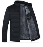 Men's Warm Winter Jacket Men's Casual Jacket Spring Autumn Fashion Jacket Comfortable Warm Thick Padded Jacket For Men Outdoor Adventure Jacket Stevvex