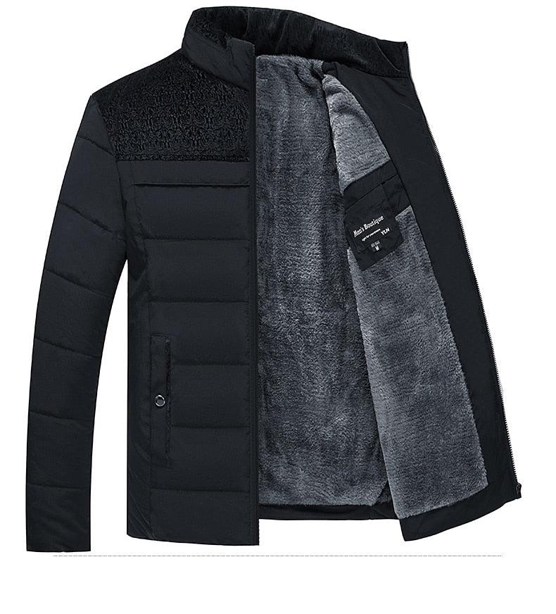 Men's Warm Winter Jacket Men's Casual Jacket Spring Autumn Fashion Jacket Comfortable Warm Thick Padded Jacket For Men Outdoor Adventure Jacket Stevvex