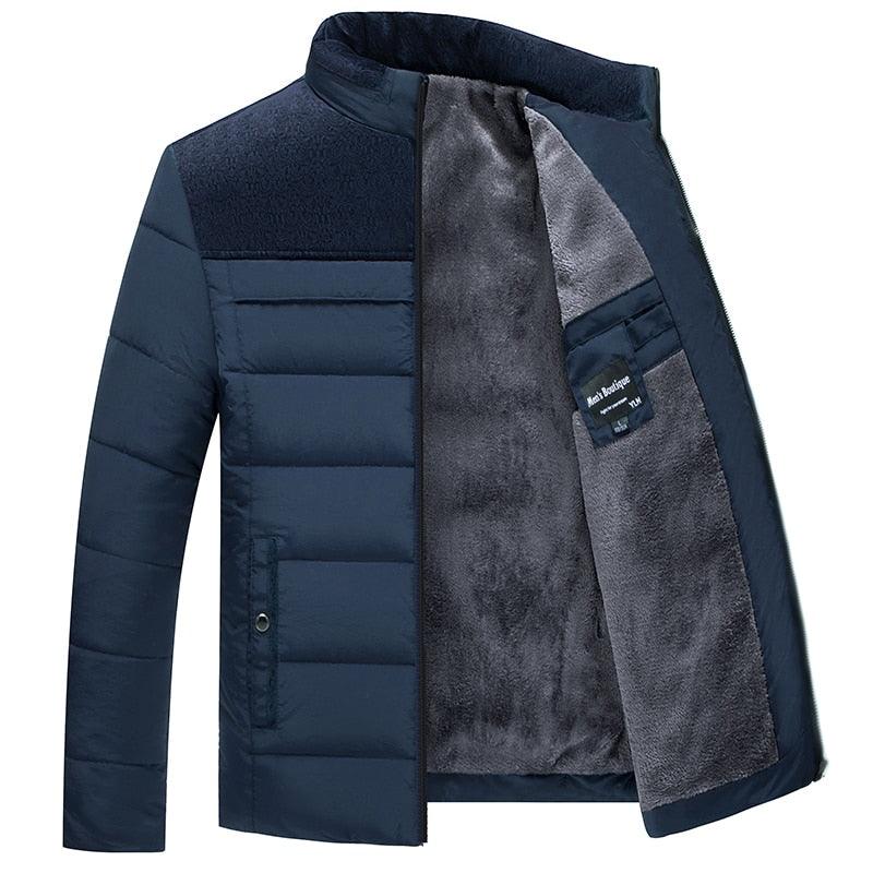 Men's Warm Winter Jacket Men's Casual Jacket Spring Autumn Fashion Jacket Comfortable Warm Thick Padded Jacket For Men Outdoor Adventure Jacket Stevvex