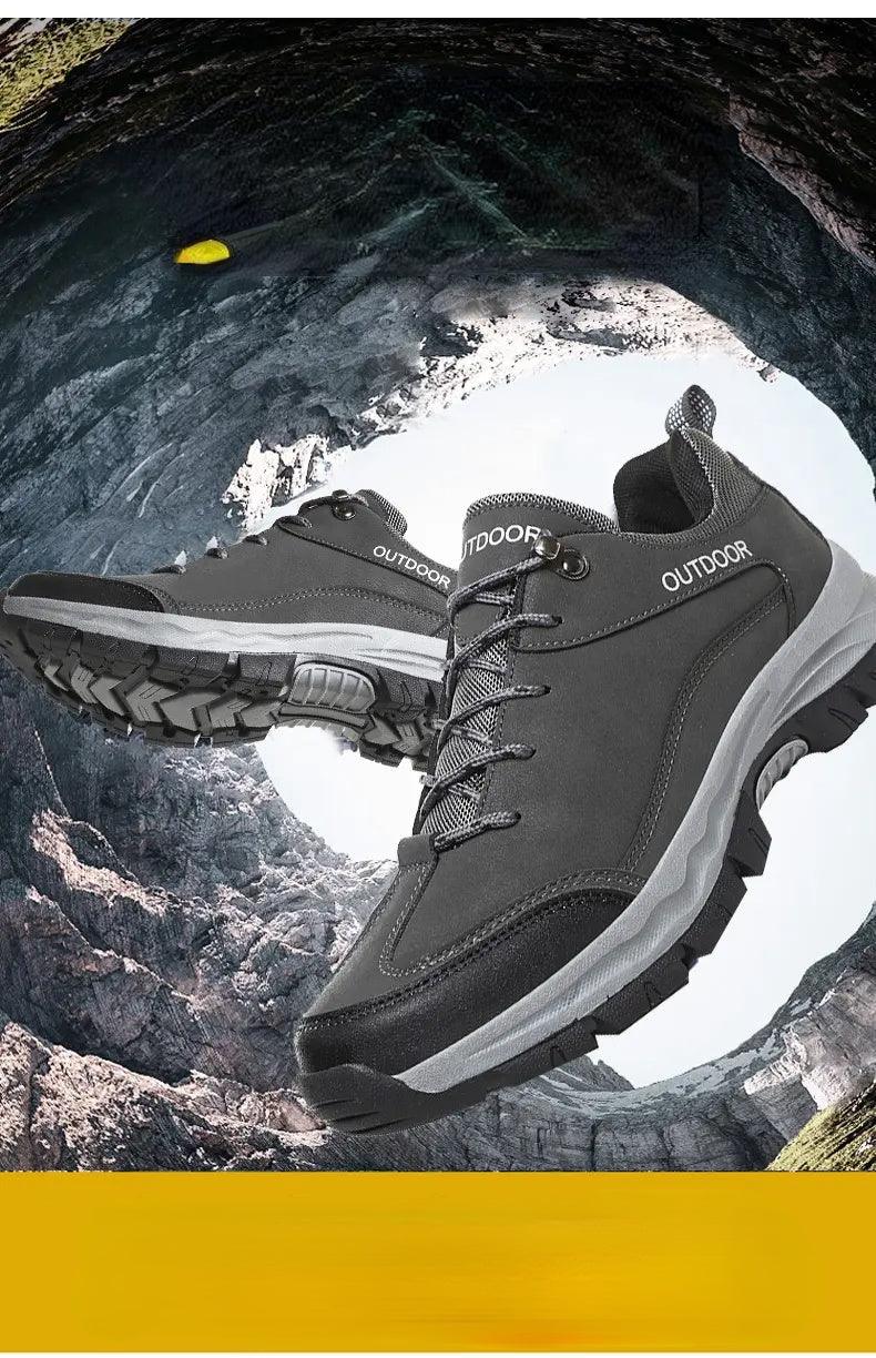 Men's Winter Lined Warm Cotton Shoes High-Top Outdoor Waterproof Casual Sports Shoes Non Slip Breathable Running Lightweight Casual Winter Comfortable Durable Shoes Stevvex
