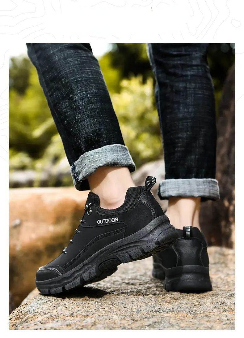 Men's Winter Lined Warm Cotton Shoes High-Top Outdoor Waterproof Casual Sports Shoes Non Slip Breathable Running Lightweight Casual Winter Comfortable Durable Shoes Stevvex