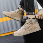 Men's Winter Lined Warm Cotton Shoes High-Top Outdoor Waterproof Casual Sports Shoes Non Slip Breathable Running Lightweight Casual Winter Comfortable Durable Shoes Stevvex