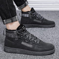 Men's Winter Lined Warm Cotton Shoes High-Top Outdoor Waterproof Casual Sports Shoes Non Slip Breathable Running Lightweight Casual Winter Comfortable Durable Shoes Stevvex
