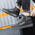 Men's Winter Lined Warm Cotton Shoes High-Top Outdoor Waterproof Casual Sports Shoes Non Slip Breathable Running Lightweight Casual Winter Comfortable Durable Shoes Stevvex