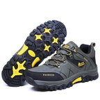 Men's Winter Snow Boots Waterproof Leather Sports Super Warm Men's Boots Outdoor Hiking Boots Work Travel Shoes Trail Climbing Shoes Lace Up Anti-Slip Waterproof Working Outdoor Boots