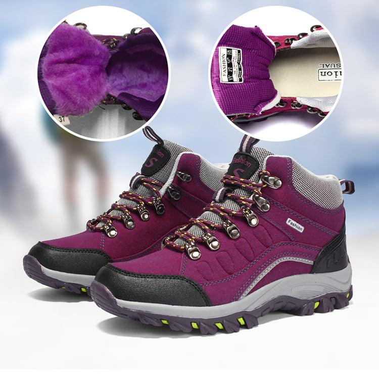 Men's Women's New Outdoor Climbing Hiking Sports Shoes Comfortable Breathable Wear-Resistant Men's Soft Casual Shoes Outdoor Walking Lace Up Anti-Slip Comfortable Ankle Booties Stevvex